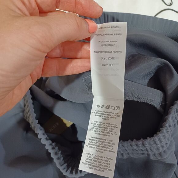 NWT J. Crew Reese Pull On Crepe Jogger Track Pants Gray Sz 6 Strech Work Casual - Picture 10 of 10
